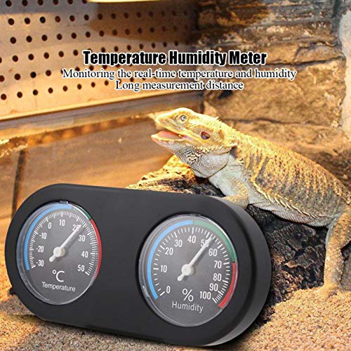 Hygrothermograph, Temperature Humidity Meter Round Shape Hygrometer Thermometer Reptile Mini for Hydrometer Humidity Reptile for Reptile