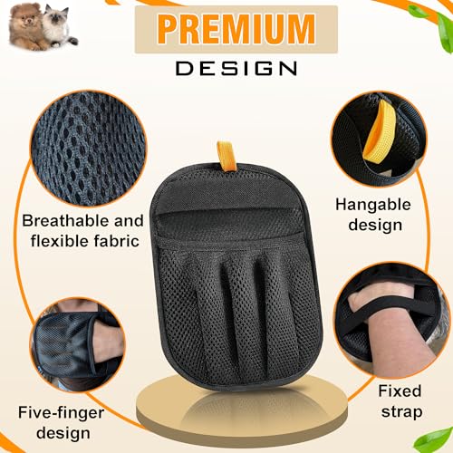 Pet Hair Removal Glove for Cats & Dogs, Upgraded Five-Finger Electrostatic Pet Hair Remover Glove, Reusable Tool for Couch, Carpet, Laundry & Car Seat - color: Pet Hair Removal Glove for Cats & Dogs