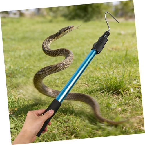 ULTECHNOVO Adjustable Length Snake Grabber Pole with Telescopic Aluminium Alloy Design, Simple to Use and Sturdy Snake Catching Hook for Outdoors, Portable Animal Pole Catcher Tool