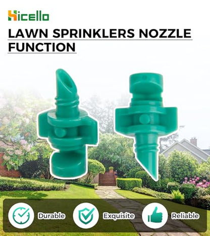 Micro Sprayer Irrigation System 200PCS 90 Degree Misting Nozzle Irrigation | Sprinklers Sprayer For Garden 0.15IN Drill Diameter Not For 1/4 Inch Hose, 180 Degree Cover Area : 0.9 - 1.1 m - size: 250pcs-180DR-Green