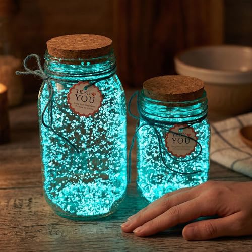 20000pcs Fluorescent Superluminescent Particles Wishing Bottle Decoration Luminous Sand Powder Party Fish Tank Luminous Jewelry Casting Supplies Filling 20G