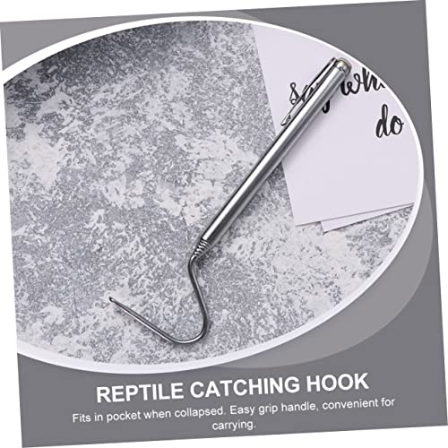 VANZACK 2pcs Retractable Snake Catching Hooks Lightweight Reptile Tool for Safe Handling Smooth Edges Portable Design for Catching and Outdoor Use