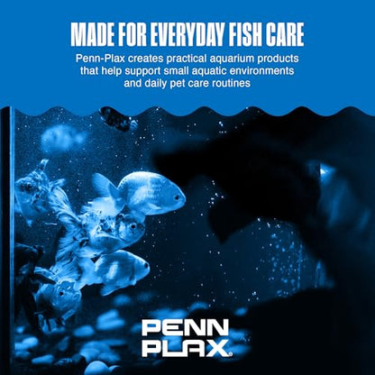 Penn-Plax Small World Aquarium Filter – Comes with a Disposable Media – Safe for Freshwater and Saltwater Setups (SWF1)