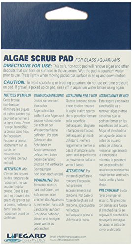 Lifegard Aquatics 4-Inch by 6-Inch Blue Algae Pad, Black, Model Number: R270912