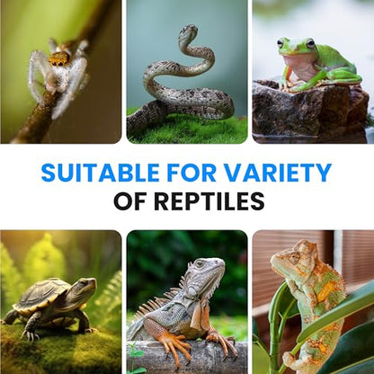 Simple Deluxe 4X7 Inch 4W Reptile Heating Pad with Temperature Adjustable Knob Under Tank Terrarium Heating Mat for Turtles, Lizards, Frogs, and Other Reptiles, 2 Pack