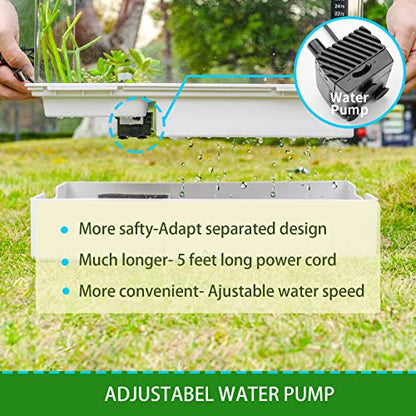 BETAZOOER Large Acrylic Turtle Tank Water Filter Reptile 23"×13.5"×10" - size: Large(Acrylic)