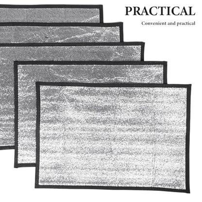 ibasenice 5pcs Reptile Heating Pad - 16.98x11.75'' Terrarium Tank Reflective Insulation Warmer - Heat Mat for Lizard Hermit Crab Snake Gecko Frog and Small Animals