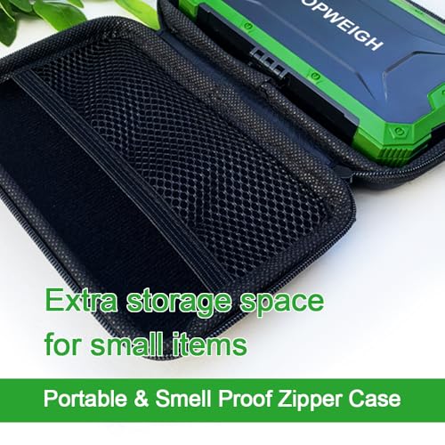 Pocket Scale, Dual Powered, Precision Gram Scale with Zipper Case | Digital Small Coin Scale, Large Backlight Display, 500g x 0.01g, 6 Weighing Units,Cal Weight, USB Cable Included - color: Green