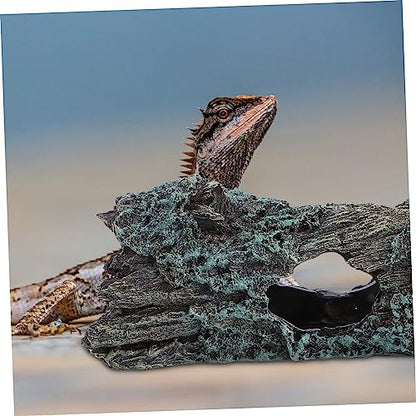 KESYOO 1pc Turtle Climb Platform Creative Reptile Hiding House Safe Environment for Turtles Lizards Frogs for Fresh Salt Water Aquariums Natural Decoration for Pet Tanks