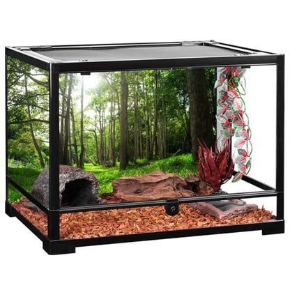 30x12 in Forest Terrarium Backdrop Green Tree Reptile Habitat Background | AWERT Tropical Aquarium Background Durable Polyester - size: 30x12in/75x30cm
