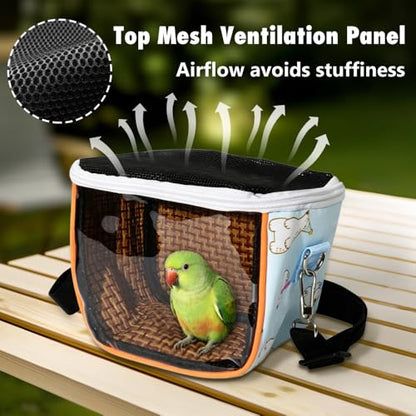 Small Pet Travel Carrier Bag, Breathable Hamster Travels Pouch with Shoulder Strap & Removable Cooling Mat for Kittens Hamsters Guinea Pigs and Reptiles - color: A