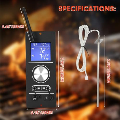 Gen 2 Retro Fit WiFi PID Pellet Grill Controller,Replacement for Camp Chef Pellet Grill & Smoker PG24-82 Models, PG24-82 Compatible with Pursuit 20, SG24, XT24, SGG/SG 30, SGX36, DLX24/36