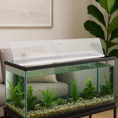 Sieral Aquarium Canopy Set Polycarbonate,16 x 8 Inch,Clear,1 Pcs - color: Clear, size: 16 x 8 Inch