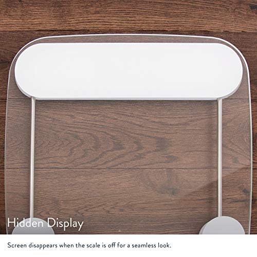 Greater Goods Digital Weight Bathroom Scale, Shine-Through Display, Accurate Glass Scale, Non-Slip and Scratch Resistant, Body Weight (Clear) - style: Basic - Clear