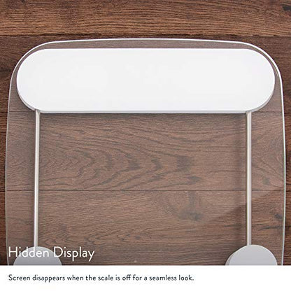 Greater Goods Digital Weight Bathroom Scale, Shine-Through Display, Accurate Glass Scale, Non-Slip and Scratch Resistant, Body Weight (Clear) - style: Basic - Clear