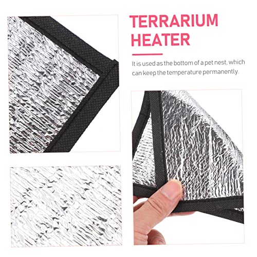 6pcs Winter Pet Warmer Heating Pad for Reptiles Terrarium Insulation Mat Reflective Heat Pad for Turtles Lizards Snakes Comfortable Warmth for Cold Days