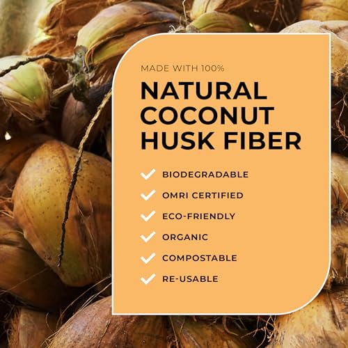 Mycelium Coco Coir Brick I Expandable Organic Coconut Fiber Substrate I Plants Potting Soil Mix for Indoor & Outdoor Gardening, Succulents & Cactus I OMRI Certified & Non-GMO Soil Alternative, 10lbs - style: Indoor Plants