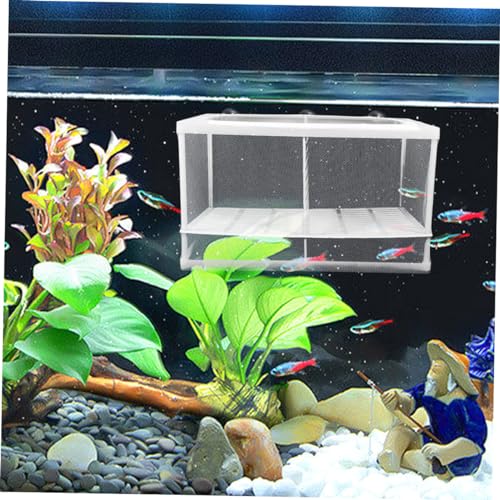 Toyvian Fish Tank Partition Mesh Divider Box for Fish Fry Reptile Box Lightweight Portable