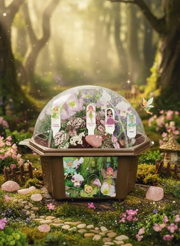 Toys by Nature Fanciful Fairy Biosphere Terrarium Starter Kit, Complete Supplies Included to Create Your Own Enchanting Garden and Indoor Plants! (Fanciful Fairy Garden) - style: Fanciful Fairy Garden