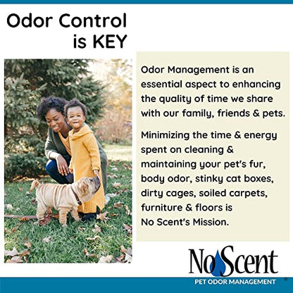 No Scent Pet Fur - Professional Dog & Cat Grooming Odor Eliminator & Coat Cleaner Between Bath Spray - Safe Natural Fast Microencapsulating Smell Remover and Fur Freshener for All Pets (32 oz) - size: 32 Fl Oz (Pack of 1)