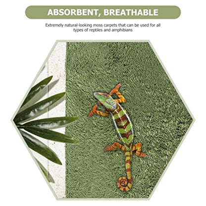 Alipis Reptile Mat Washable Crawl Pets Carpet and Absorbent Terrarium Liner for Bearded Dragons Snakes Turtles and Amphibians