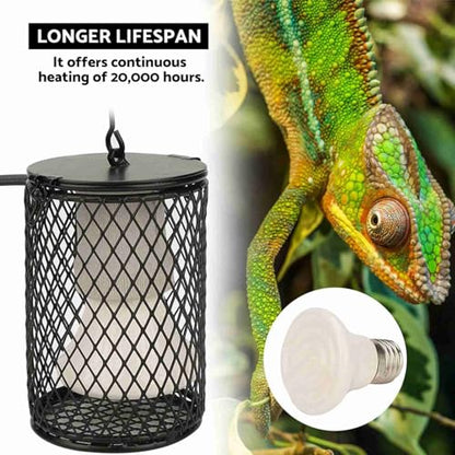 100W Infrared Ceramic Heat Emitter Bulb Lamp for Reptile Brooder Turtle Snake Lizard Pet Cage Heating (US Standard 110-120V 100W) - color: Black