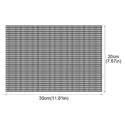 Xiaokeis 5pcs Flower Pot Hole Mesh Pad, 7.87 x 11.81inch Bonsai Mesh Drainage Screens Plant Pot Drainage Meshs Plant Screen Meshs, DIY Drainages Netting Pots Bottom Grid Mat(Color:Black)
