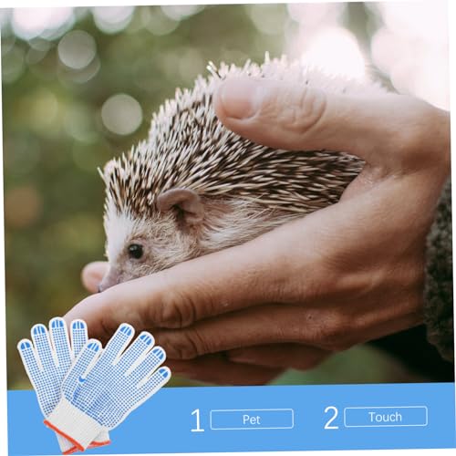 Mipcase Bite Animal Handling Gloves Thickened Breathable Protection for Gardening and Pet Lovers Scratch and Cut Resistant Random Color Pair for Dogs Cats Birds Reptiles Random Color