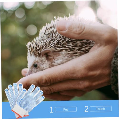 Mipcase Bite Animal Handling Gloves Thickened Breathable Protection for Gardening and Pet Lovers Scratch and Cut Resistant Random Color Pair for Dogs Cats Birds Reptiles Random Color