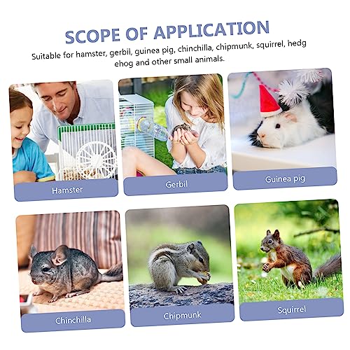 Angoily Outdoor Hamster Carrier Box Breathable Pet Cage for Travel Lightweight Design Water Bottle for Hamsters and Pets The Go - color: Purple