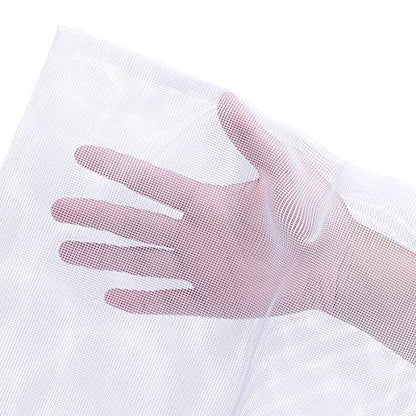 JIHAQUA Aquarium Filter Bags with Plastic Zipper, 7.5 x 12 inch, 6 Pack | Large, Reusable, Fish Tank Filter Media, Mesh Bags - size: 7.5 x 12 inch (6 Pack)