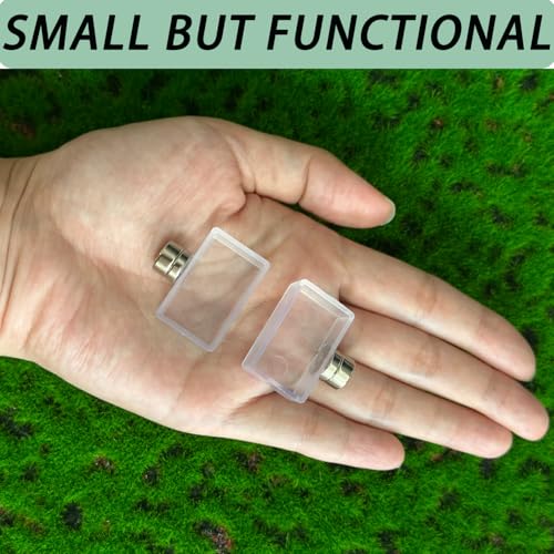 2 PCS Jumping Spider Feeding Dish, Tiny Food Dishes Water Dish for Jumping Spider, Tarantula and Other Small Pets,Transparent