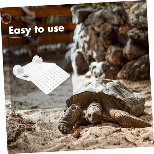 BESPORTBLE Transparent Acrylic Turtle Basking Platform Small Aquatic Reptile Resting Terrace Durable and Decorative Climbing Habitat for Turtle Tanks and Aquariums