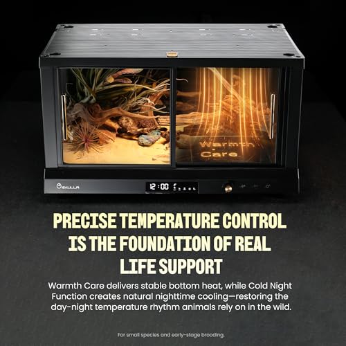All-in-ONE Smart Reptile Tank, Reptile Enclosure，Terrarium Tank，Screen Ventilation Habitat，Amphibians，Suitable for Keeping Lizards, Geckos and Snakes (Marble, Plus) - color: MARBLE, size: PLUS