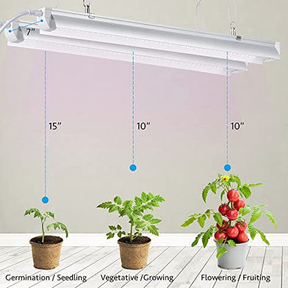 Grow Light for Indoor Plants, 4ft T8, 270W (6 x 45W), Super Bright Full Spectrum Sunlight LED Grow Lights, 6-Pack - size: 4FT-6pack