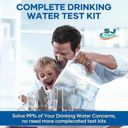 22 in 1 Water Test Kits - 125 Strips Drinking Water Test Kit, Home Tap and Well Water Tester for Bacteria pH Hardness Lead Iron Copper Chlorine Cyanuric Acid