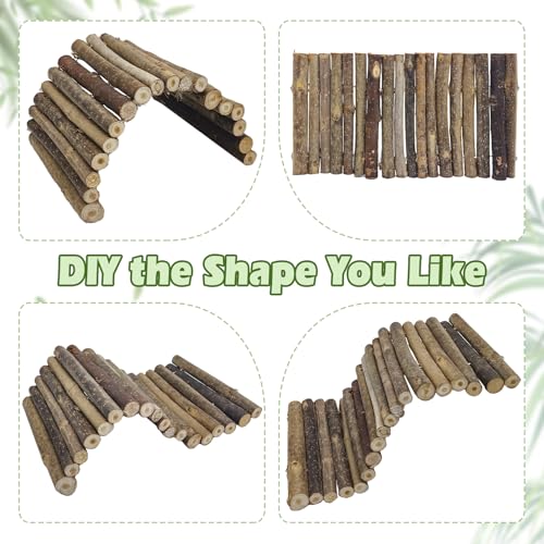 kathson Bearded Dragon Tank Accessories Kit, Reptile Hide Wooden Bridge Terrarium Liner Hammock Jungle Climber Vines Leaves Tweezer and Plant Reptile Habitat Decor for Chameleon Lizards Gecko Snakes