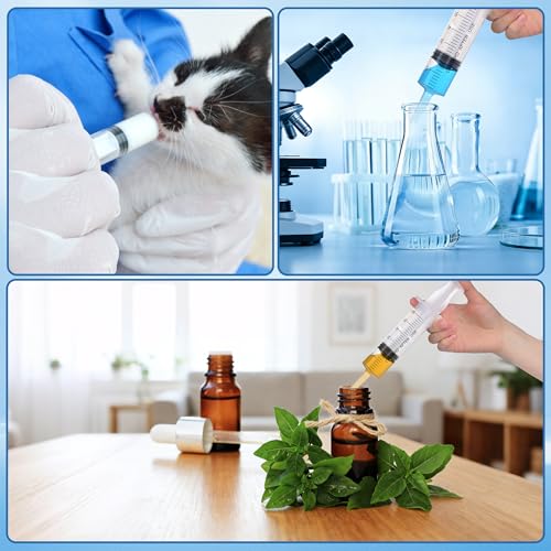60ml Syringe for Liquids, Individually Wrapped, 5 Pack | Plastic Syringes for Liquids, Jello Shots, Precision Liquid Dispensing, DIY Craft & Resin Measuring - style: 60cc