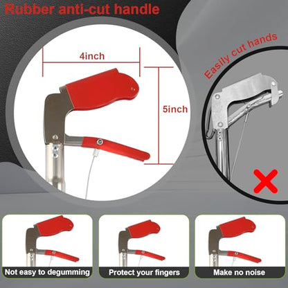 Snake Tong Reptile Grabber, 66 Inch Snake Clamping Tool for Safe Snake Handling and Rattlesnake CaptureMade of Stainless Steel tubing Sponge Handles and Plastic.