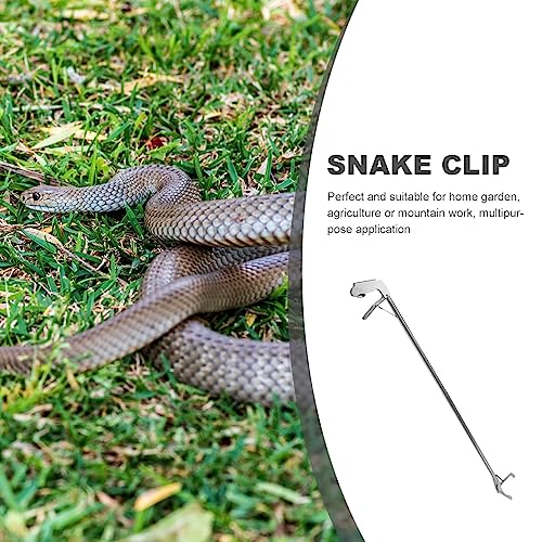 POPETPOP Snake Snake Grabber -up Handling Tool Retractable Snake Hook Snake Catcher Clip Metal Snake Tongs Reacher Trash Pickers up Grabber Elder Crab Stainless Steel Reptile