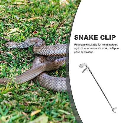 POPETPOP Snake Snake Grabber -up Handling Tool Retractable Snake Hook Snake Catcher Clip Metal Snake Tongs Reacher Trash Pickers up Grabber Elder Crab Stainless Steel Reptile