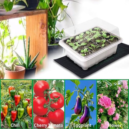 AIICIOO Seedling Heat Mats 10"x 20.75" Warm Hydroponic Heating Pad for Indoor Gardening, Seed Starting Germination, Greenhouse, Brewing - size: 10"x20.75" 1 Pack