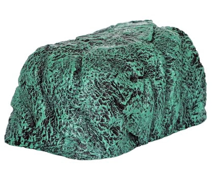 Reptile and Amphibians Rock Hide Cave - Climbing and Hiding Spots, Terrarium & Aquarium Decor, Perfect for Bearded Dragons,Lizards,Snakes,Turtles,Geckos,Frogs,Small Animals - Large Size - style: Large Size ( Green )