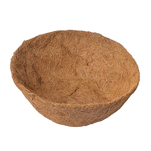 2PCS 18 Inch Round Coco Liners Hanging Basket 100% Natural Replacement Coconut Fiber Liner for Garden Flower Pot Vegetables Herbs - size: 18 Inch Round