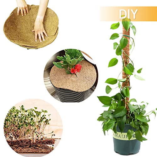 Coco Coir Liner, Yarrdfir 24x80 inch Natural Coconut Liners for planters Flower Basket, Reptile Carpet, Natural Coconut Fiber mat, Garden Decoration, Animal pet pad, Snow Mat - size: 24x80 Inch (Pack of 1)