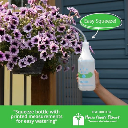 UpBloom - 32 Oz Squeeze Bottle for Hanging Plants, Squirt Bottle/Water Container for Outdoor/Indoor Hanging Plant Made in The USA (Great Alternative for Outdoor/Indoor Watering Can) - style: 1 Pack