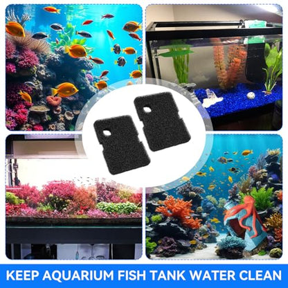 Canister Filter Media Replacement for Penn Plax Cascade 1200/1500 CCF4UL/CCF5UL Replacement Canisters Filters Bio Sponges for Aquariums Fish Tank Turtle Tank Filter Parts 2-Pack Black