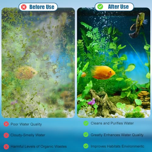 Koller Products Internal Power Filter 4 Gallon-10 Gallon Fish Tanks, 45GPH Flow Rate, Ideal for Tropical Fish