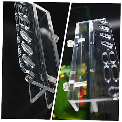 Aquarium Tool Holder Acrylic Fish Tank Wall Organizer for Scissors Tweezers and Cleaning Tools Convenient Storage Rack for Aquatic Plants and Accessories