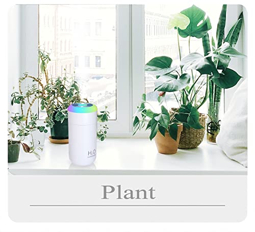Baby Humidifier, 350ml Small Humidifier for bedroom, desk, travel, plants (White) - color: 1-White